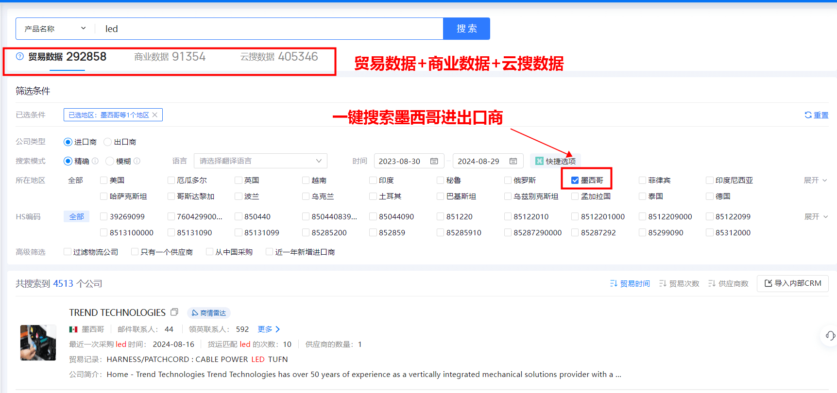 进出口贸易数据